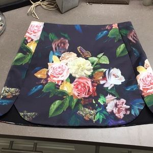 Top shop floral mini skirt